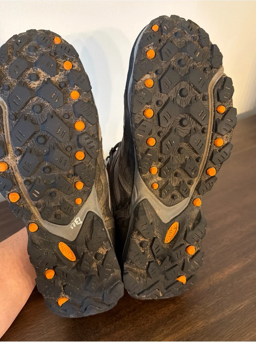 Oboz Scapegoat Mid Hiking Boots Men's 13 Gray Orange Trail Shoes